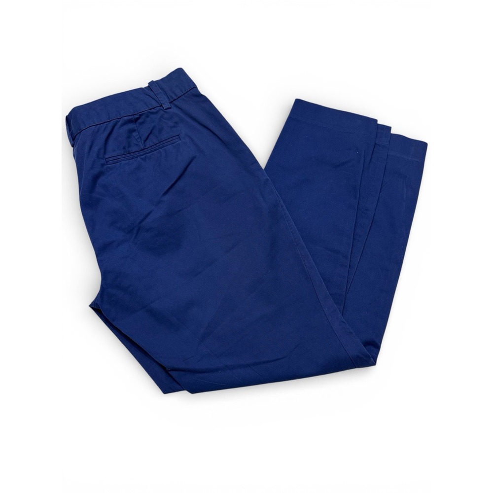 J.Crew Café Capri Pants Womens 2‎ Blue Stretch Cotton Cropped Slim Fit
